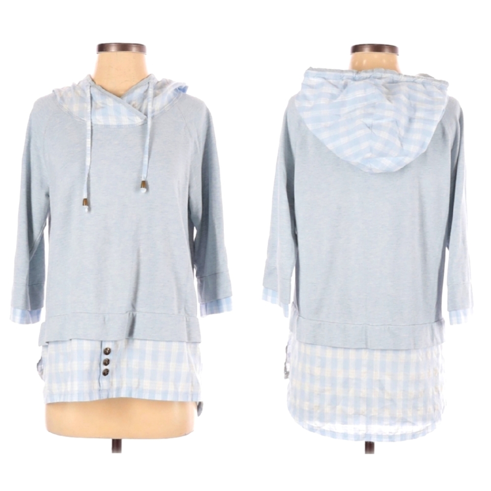 Simply Noelle Pullover Hoodie, Gray, Size Sm-Med